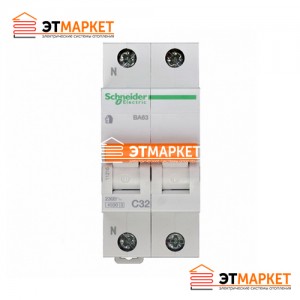 Автоматический выключатель Schneider-Electric Домовой ВА63 1P+N 20A C