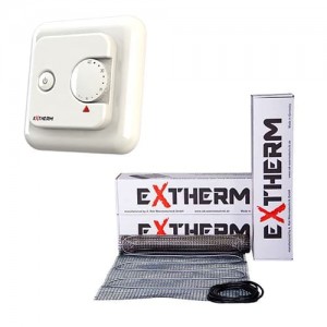 Теплый пол Exterm ETL  комплект с механическим терморегулятором