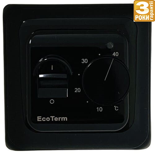 Терморегулятор EcoTerm mex+ Black - et-market.com.ua Терморегулятор EcoTerm mex+ Black