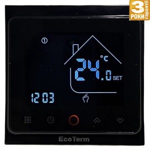Терморегулятор EcoTerm Pro Wi-Fi Anthracite