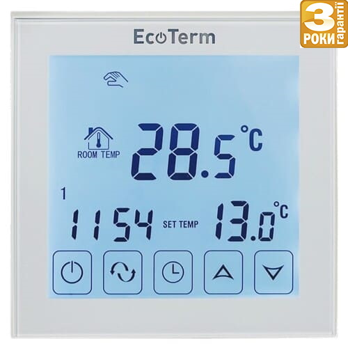 Терморегулятор EcoTerm SEN WI-FI White - et-market.com.ua Терморегулятор EcoTerm SEN WI-FI White