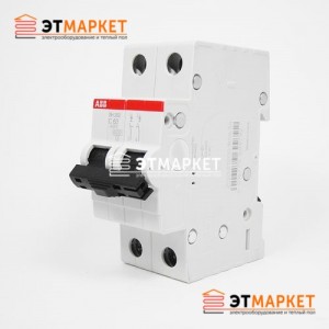 Автоматический выключатель ABB SH202-B16, 2 п., 16А, B