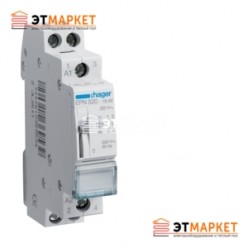 Импульсное реле Hager 230В/16А, 2NO, 1м