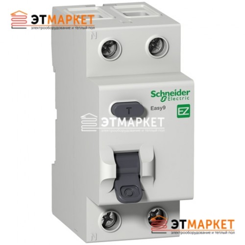 Дифреле Schneider Electric EZ9 2Р, 40А, 300 мА, АС - et-market.com.ua Дифреле Schneider Electric EZ9 2Р, 40А, 300 мА, АС