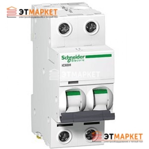 Автоматический выключатель Schneider Electric iK60 2P, 25A, B - et-market.com.ua Автоматический выключатель Schneider Electric iK60 2P, 25A, B