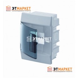 Щит ABB Mistral41F 4 м., IP41, прозрачные двери, встраиваемый