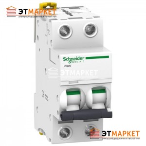 Автоматический выключатель Schneider Electric iC60N, 2P, 6A, C