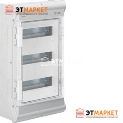 Щит Hager Vector накладной, прозрачная дверца, 36 (42) м., IP65
