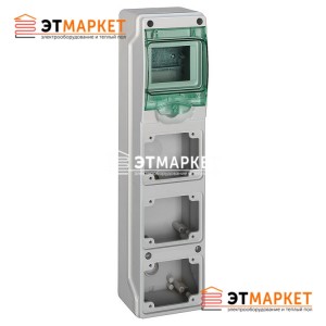 Щит Schneider Electric Kaedra 4 мод., IP65, 3 отв.