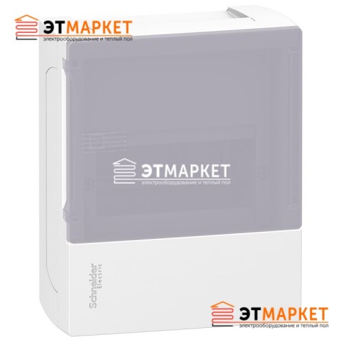 Щит Schneider Electric Mini Pragma 1ряд/6м., навесной, дымчатые двери - et-market.com.ua Щит Schneider Electric Mini Pragma 1ряд/6м., навесной, дымчатые двери