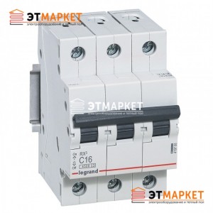 Автоматический выключатель Legrand RX 10А, 3 п., 4,5 kA