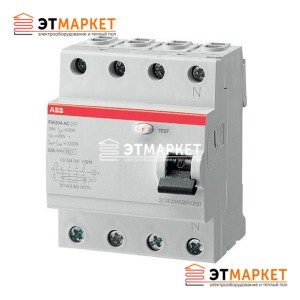 УЗО ABB FH204 AC-63/0,03 УЗО ABB FH204 AC-63/0,03