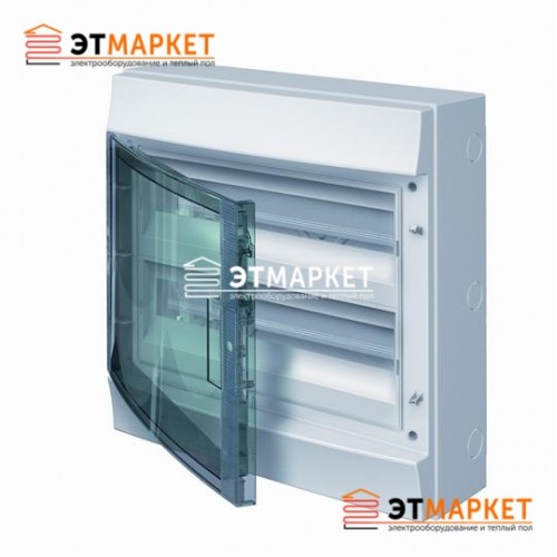 Щит ABB Mistral65 36 м. (18x2), IP65 , прозрачные двери, навесной - et-market.com.ua Щит ABB Mistral65 36 м. (18x2), IP65 , прозрачные двери, навесной