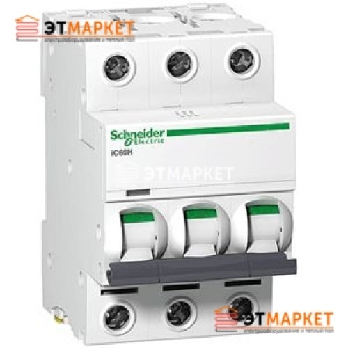 Автоматический выключатель Schneider Electric iK60 3P, 25A, B - et-market.com.ua Автоматический выключатель Schneider Electric iK60 3P, 25A, B