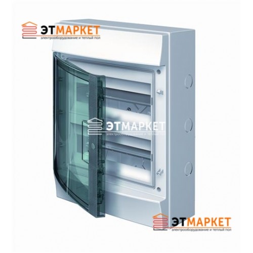 Щит ABB Mistral65 24 м., IP65 , прозрачные двери, навесной - et-market.com.ua Щит ABB Mistral65 24 м., IP65 , прозрачные двери, навесной