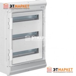 Щит Hager Vector накладной, прозрачная дверца, 54 (60) м., IP65