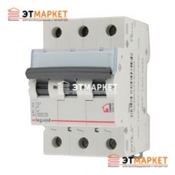 Автоматический выключатель Legrand TX 6A, B, 6 kA, 3 п.