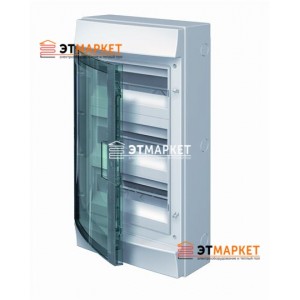 Щит ABB Mistral65 36 м. (12x3), IP65 , прозрачные двери, навесной