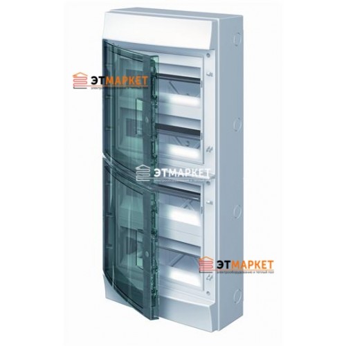 Щит ABB Mistral65 48 м., IP65 , прозрачные двери, навесной - et-market.com.ua Щит ABB Mistral65 48 м., IP65 , прозрачные двери, навесной
