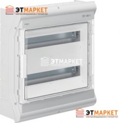 Щит Hager Vector накладной, прозрачная дверца, 36 (40) м., IP65