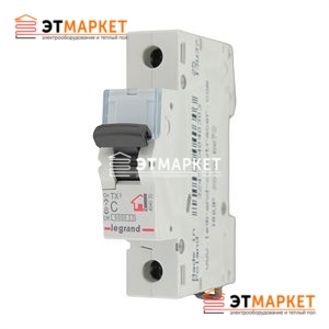 Автоматический выключатель Legrand TX 6A, C, 6 kA, 1 п.