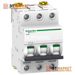 Автоматический выключатель Schneider Electric iC60N, 3P, 2A, B