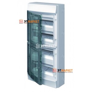 Щит ABB Mistral65 48 м., IP65, прозрачные двери, клеммник, навесной