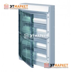 Щит ABB Mistral65 72 м., IP65, прозрачные двери, клеммник, навесной