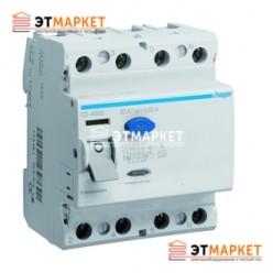 Устройство защитного отключения Hager 4x100A, 300 mA, A, 4м