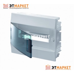 Щит ABB Mistral41F 12 м., IP41, прозрачные двери, клеммник, встраиваемый