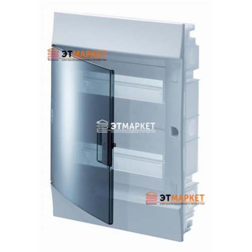 Щит ABB Mistral41F 36 м. (18x2), IP41, прозрачные двери, встраиваемый - et-market.com.ua Щит ABB Mistral41F 36 м. (18x2), IP41, прозрачные двери, встраиваемый