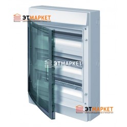 Щит ABB Mistral65 54 м., IP65, прозрачные двери, клеммник, навесной