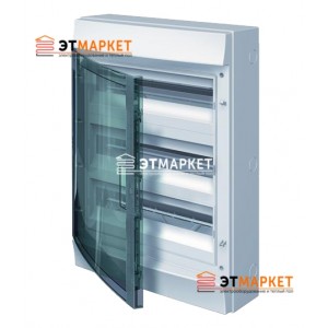 Щит ABB Mistral65 54 м., IP65, прозрачные двери, клеммник, навесной