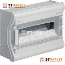 Щит Hager Vector накладной, прозрачная дверца, 18 (20) м., IP65