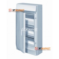 Щит ABB Mistral65 36 м. (12x3), IP65 , не прозрачные двери, навесной