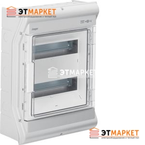 Щит Hager Vector накладной, прозрачная дверца, 24 (28) м., IP65 Щит Hager Vector накладной, прозрачная дверца, 24 (28) м., IP65