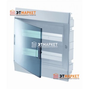 Щит ABB Mistral41F 24 м., IP41, прозрачные двери, встраиваемый